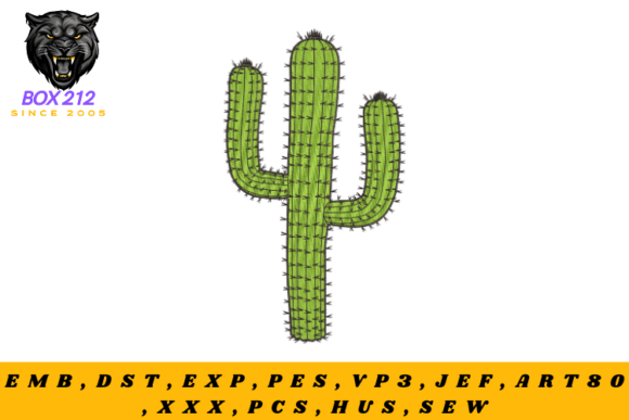 Aloe Vera Embroidery Design