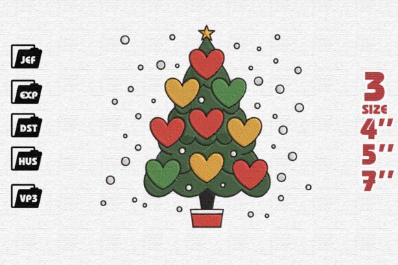 Christmas Tree Heart Embroidery Review