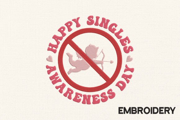 Happy Single Embroidery Design