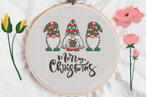 Merry Christmas Gnome Embroidery Review
