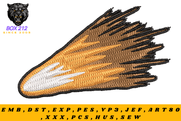 Meteor Embroidery Design