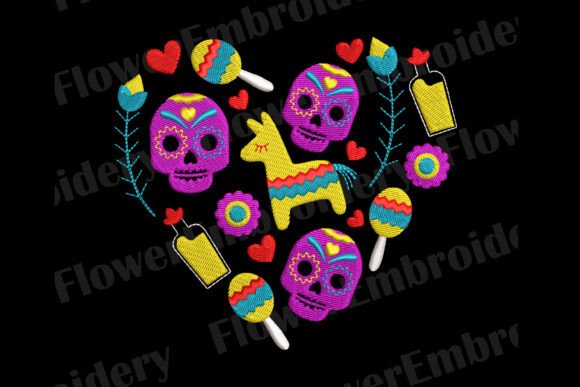 Otomi Embroidery Design