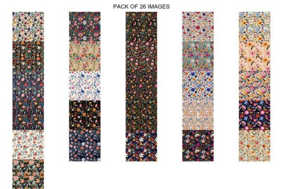 Textile Embroidery Seamless Pattern Set