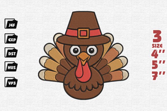 Turkey Thanksgiving Embroidery Review